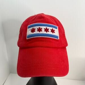 Thirty 5 Fifty 5 Wriglry‎ Field Chicago Flag Men’s Red Adjustable Hat